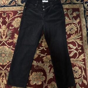 Topshop Black Corduroy Jeans